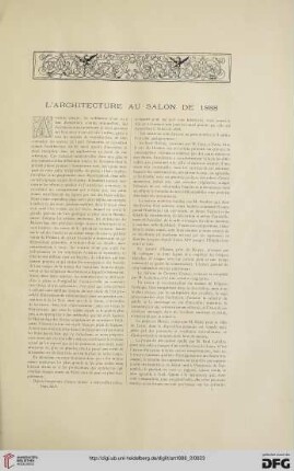 14: L' architecture au salon de 1888
