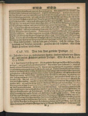 Cap. VII. Von dem Amt gottloser Prediger