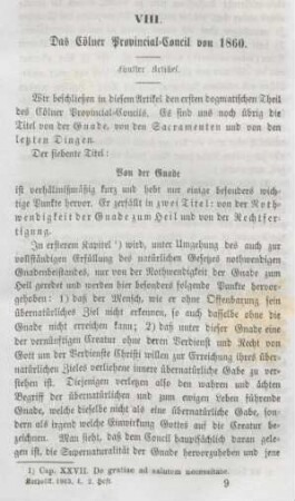 129-142 Das Cölner Provincial-Concil von 1860 : fünfter Artikel