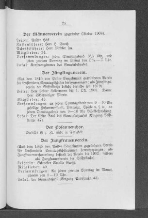 Der Männerverein