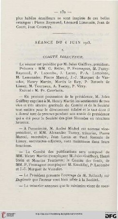 Séance du 6 juin 1913