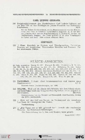 Städte-Ansichten (Nr. 251-264)