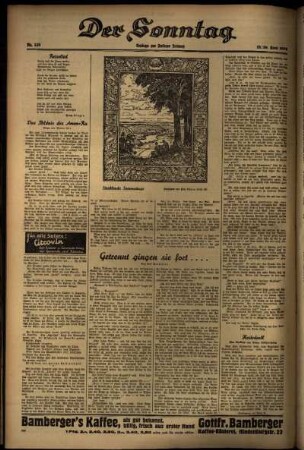 Zweite Ausgabe vom Samstag, den 19. Juni 1937.