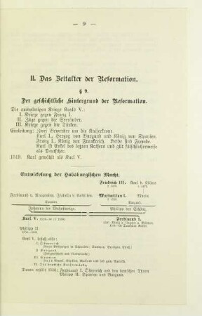 Das Zeitalter der Reformation bis 1555
