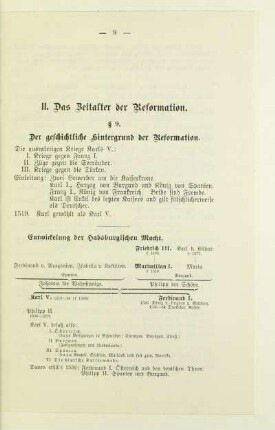 Das Zeitalter der Reformation bis 1555