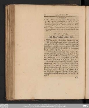 Tit. XV. (II. 4.) De transactionibus.