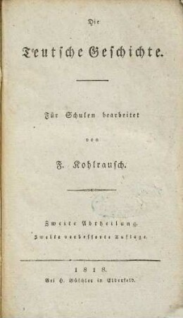 Die deutsche Geschichte, 2