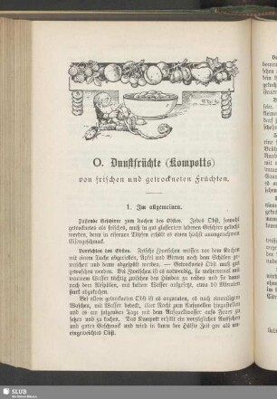 O. Dunstfrüchte (Kompotts)