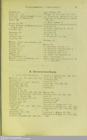 Ortsverzeichnis