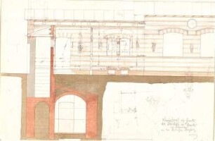 Gärtner, Friedrich von; Gärtnerhaus - Kneipe (Teilansicht, Schnitt)