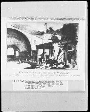 Eisenbahnunglück im Leipziger Bahnhof, 21.05.1846