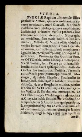 Sueciae Regnum ...