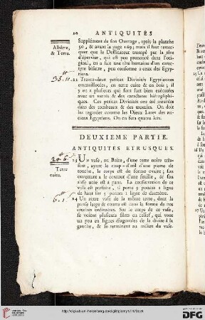 Deuxième partie: Antiqutiés etrusques