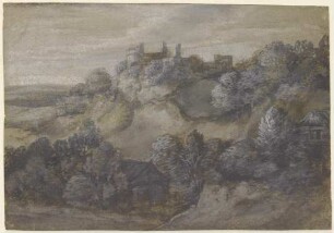 Felslandschaft mit Ruine