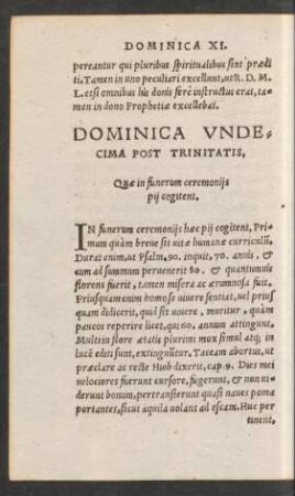 Dominica Undecima Post Trinitatis.
