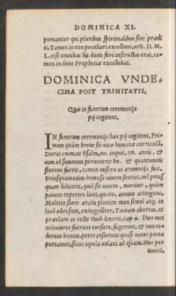 Dominica Undecima Post Trinitatis.