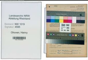 Entnazifizierung Hanny Ohoven , geb. 09.01.1914 ()
