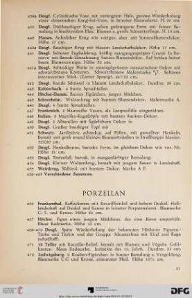 Porzellan (Nr. 466-489)