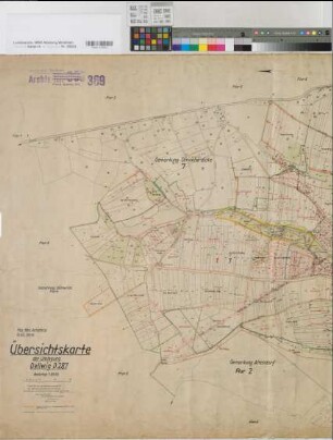 Dellwig (Fröndenberg), Umlegung Dellwig, Übersichtskarte