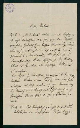 Brief vom 10. Juni 1878