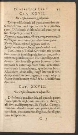 Cap. XXVIII. De Distributione ex adiunctis.