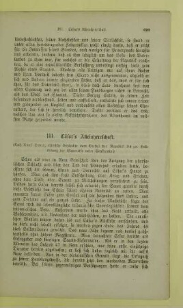Cäsar's Alleinherrschaft