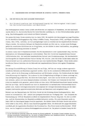 IV. Ergebnisse der Untersuchungen in Juniata County, Pennsylvania
