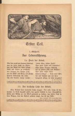 I. Abschnitt. Zur Lebensführung