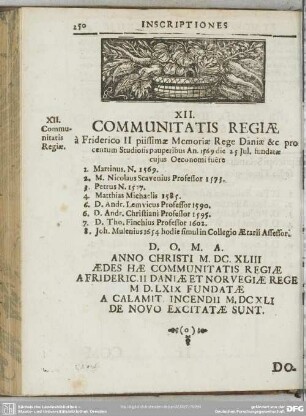 XII. Communitatis Regiae