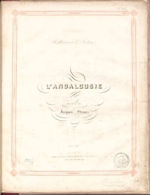 L' Andalousie : paroles de M.r Crevel de Charlemagne