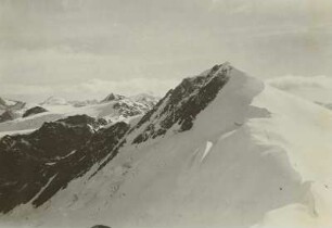 Österreich. Ötztaler Alpen. Langtaufererspitze, vom Weißkugeljoch gesehen