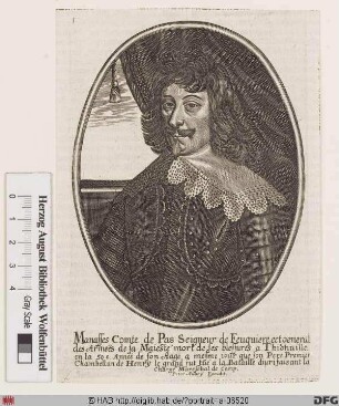 Bildnis Manassès de Pas, marquis de Feuquières