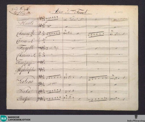 Faust. Excerpts - Don Mus.Ms. 1832
