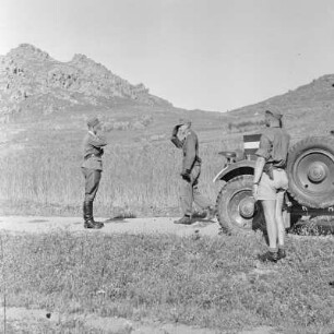 Griechenland. Insel Limnos. Soldaten der Wehrmacht im Einsatz.