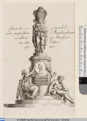 Leopold, Herzog von Braunschweig-Lüneburg, Denkmal zu Frankfurt an der Oder