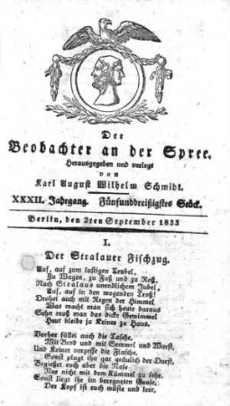 35. Stueck, 2. September 1833