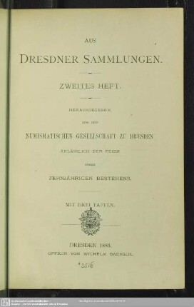2: ... anläßlich der Feier ihres zehnjährigen Bestehens
