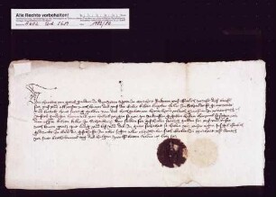 Abt Herbort von Murrhardt quittiert über 40 fl. für verkauften Haber.