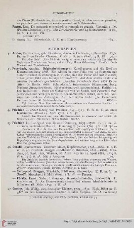 Autographen (Nr. 42 - 56)