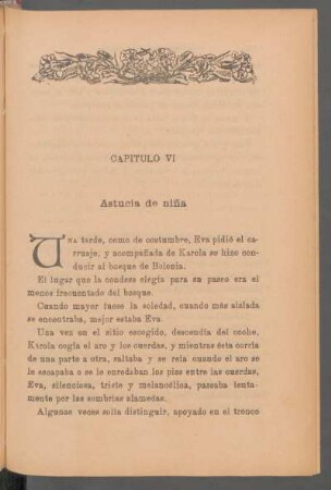 Capítulo VI - Astucia de niña
