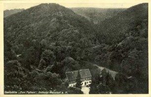 Ansichtskarte: Gaststätte "Zum Falken" Selketal - Meisdorf a. H.