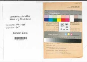 Entnazifizierung Ernst Sander , geb. 14.10.1896 (Beamter)