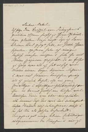 Brief an Georg Benjamin Mendelssohn: o.D.
