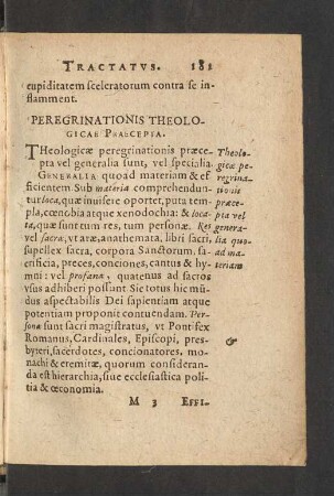 Peregrinationis Theologicae Praecepta.