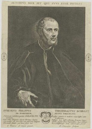 Bildnis des Avreolvs Philippvs Theophrastvs Bombast ab Hohenheim, dictvs Paracelsvs