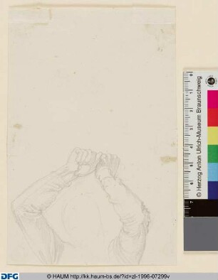 Detailstudie eines Kämpfenden