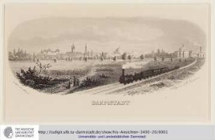Darmstadt. Der Louisenplatz in Darmstadt : Bildliche Darstellung