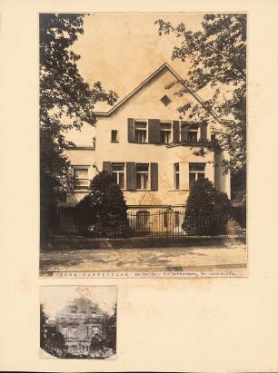 Villa Gumpert, Berlin-Schlachtensee Umbau: 2 Ansichten, vor und nach dem Umbau