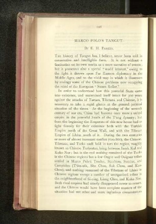 Marco Polo's Tangut.