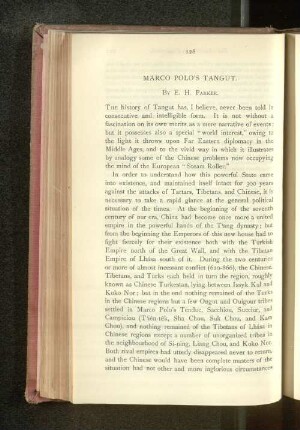 Marco Polo's Tangut.